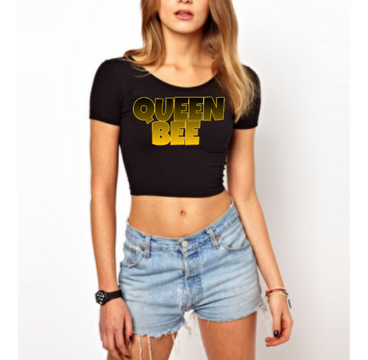 Queen Bee Cropped Top Shirt