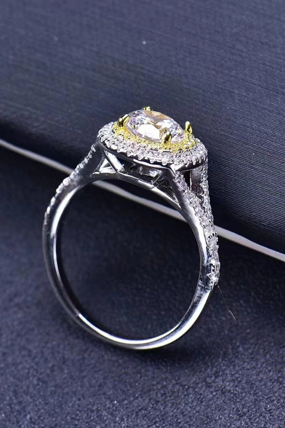 Two-Tone Moissanite Ring