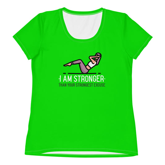 I Am Stronger Women's Athletic T-shirt