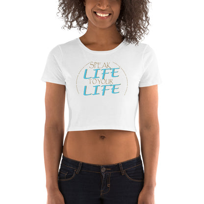 Speak Life Crop Tee