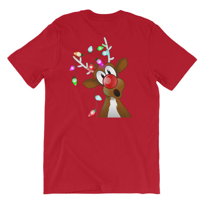 Short-Sleeve Christmas Reindeer T-Shirt