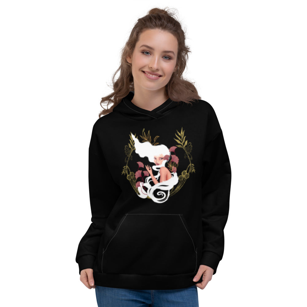 Unisex Elegant Woman Hoodie