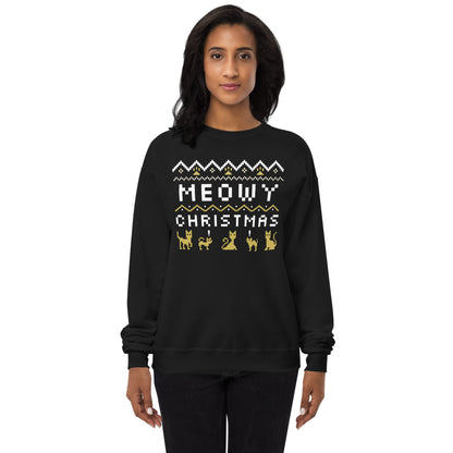 Meowy fleece sweatshirt