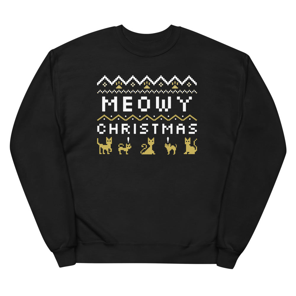 Meowy fleece sweatshirt