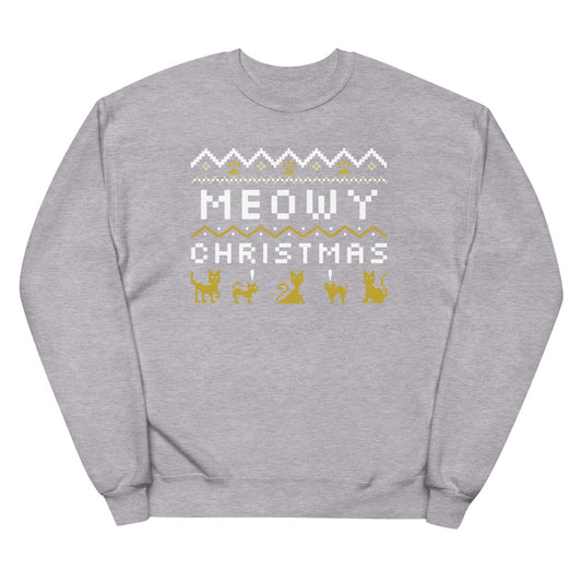 Meowy fleece sweatshirt